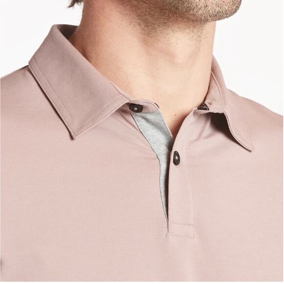 Public Rec Go-To Performance Polo Dusky Rose M - Picture 2 of 12